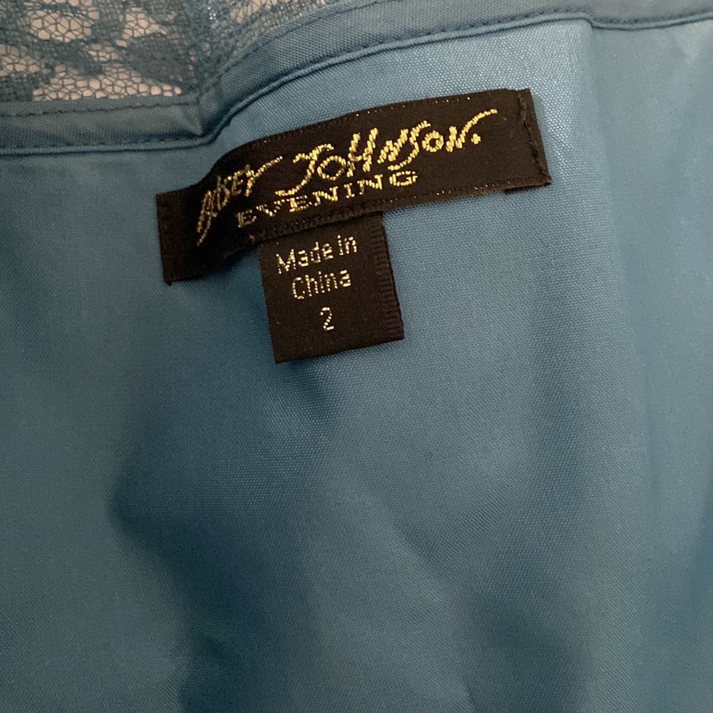 Betsey Johnson Strapless Blue Lace Dress - Picture 8 of 8